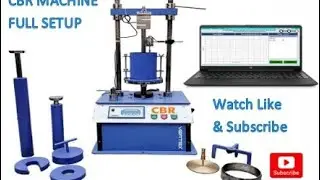 CBR MACHINE FULL SET VIEW & Testing as per IS 2720 Part 16