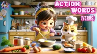 Action Words - Daily Action Words In English - Action Verb for Kids - Action Verb  - Kids Vocabulary