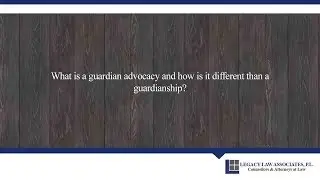 What is a guardian advocacy and how is it different than a guardianship?