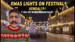 Christmas Lights Festival 2025 | Crowded Streets and Holiday Magic