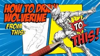 HOW TO DRAW WOLVERINE! (first figure drawing after 6 years!)