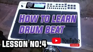 HOW TO LEARN DRUM BEAT (Lessen-4) // Rock star pad 20 pro // Rajesh vusthela