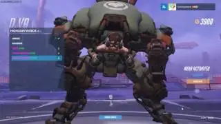 D'Va - Scavenger - Overwatch Legendary Skin Spotlight (all intros, emotes, poses)
