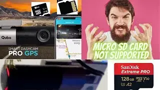 Qubo Dash Cam Pro Memory card not Supported How to fix this problem #qubodashcampro #dashcam #creta