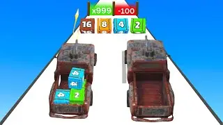 Car Rush 2048 - MAX LEVEL Gameplay Walkthrough Ball Run 2048 (Android,iOS) NEW UPDATE