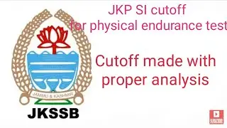 JKP SI Cutoff for Physical endurance test