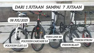 Sepeda Polygon dan sepeda lipat bekas murah berkualitas, Jakarta 08 Juli 2025