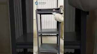 Movable Rack with Pegboard.