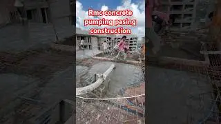 Slab rmc concrete pasing construction building #short #trending #viralvideos #construction #concrete