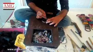 Rajasthani Lakh ki Chudiyan Live Making Demo in Corporate Event Stall