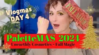 PaletteMAS 2024 Day 4 | UNEARTHLY COSMETICS Fall Magic Palette | Best Shimmers EVER?!?
