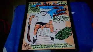 Obra en honor a sobrero del jibaro boricua 