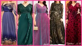 ULTRA MODERN PLUS SIZE WOMEN SEMI FORMAL A-LINE LONG MAXI DRESSES