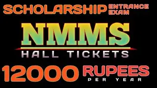 HOW TO DOWNLOAD NMMS HALL TICKETS #nmms #hallticket #scholarship #money #students #school