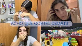 ME EMPOLGUEI COM A TESOURA, TIREI UM TEMPO DE CUIDADOS, FOMOS PARA O CIRCO