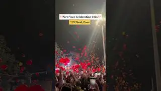 New Year Celebration 2026 at FC Road, Pune #happynewyear #newyearcelebration