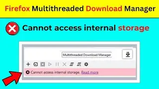 How to fix cannot access internal storage in multithreaded download manager