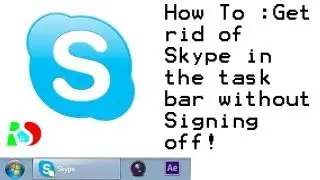 How-To : Get rid of Skype in the task bar without Signing off!