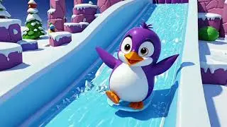 Purple Penguin&rsquo;s Icy Slide | Winter Dance Song for Kids | Fun Snow Animal Rhyme