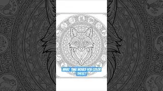 Best Mediums for Animal Mandalas: Markers vs. Pencils  #coloringbook #art #animalart #coloringpages