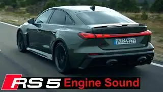 Звук двигателя Audi RS5 2026 года: 640 л.с., подключаемый гибрид