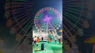 Akash Jhula 🎡 Giant Wheel 😱 #ride #mela #disneyland #giantwheel #dangerousride #akashjhula #jhula
