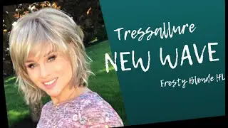 Tressallure NEW WAVE Wig Review | Frosty Blonde HL | Deep discussion on these bangs!