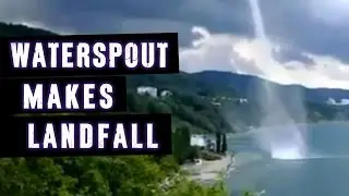 Waterspout Video Footage - Waterspout Making Landfall | Extreme Weather