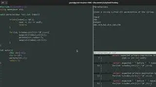 String Permutations in C++ using Recursion & Backtracking