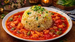 Unique style chicken shashlik ur egg garlic fried rice recipe by tohsha cooking