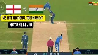 India vs England - Match No 04 | MS International Tournament Match No 04 Highlights 
