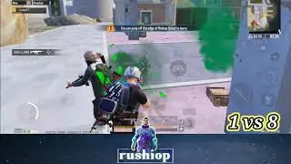 8 Rusher's Vs Me | 1 vs 8 🔥#pubgmobile