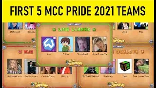 THE FIRST 5 MCC PRIDE 2021 TEAMS ANNOUNCED