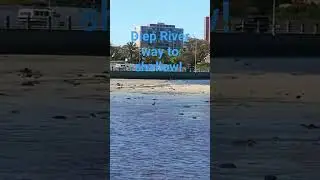 Milnerton Lagoon levels very  low. Cape Town South Africa