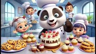 Chef Panda Cake Delight Poem | Haider Kids | Fun Cooking Adventure for Kids