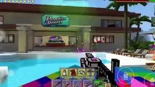 First Vid For YouTube! Pixel Gun 3D Laser Minigun Review