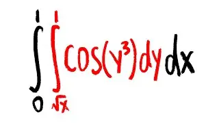 evaluating a double integral, quick and easy (but change the order first!)