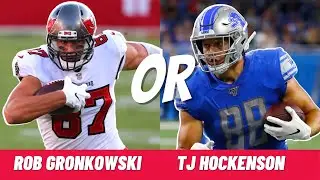 Rob Gronkowski vs TJ Hockenson | Fantasy Football Showdown