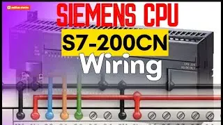 S7-200CN Siemens PLC CPU Wiring Diagram | How to Identify Digital Inputs & Outputs
