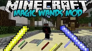 Minecraft Mod Review | Magic Staffs by Raelord Mod (BECOME A WIZARD) | 1.7.2 & 1.7.10