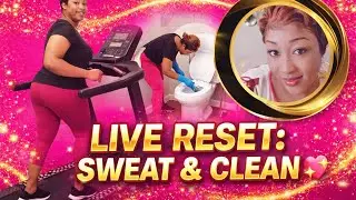 Live Reset: Treadmill Workout & Toilet Cleaning ✨ Real-Time Motivation