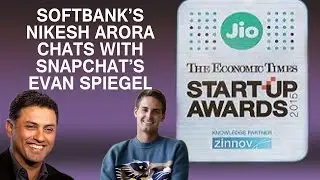 SoftBank&rsquo;s Nikesh Arora Chats With Snapchat&rsquo;s Evan Spiegel At Jio-ET Startup Awards