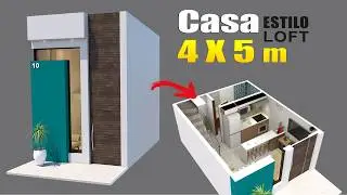 Casa com pouco dinheiro - 4x5 metros com pé direito alto