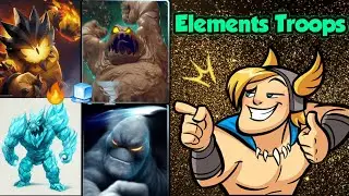 Just Using All Elements Troops! - Castle Crush