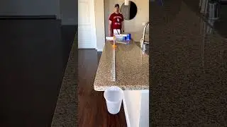 Ping pong ball obstacle course! #trickshot #pingpong