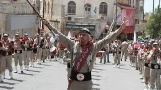 استعراض الكشافة رام الله سبت النور 2017-4-15 الجزء الثاني