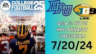 College Football 25 Livestream with EA Servers Down | 7/20/24