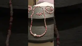 strawberry shortcake #necklace #beadedbracelet #earrings #short