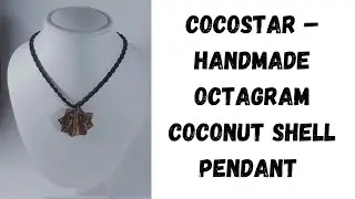 CocoStar &ndash; Handmade Octagram Coconut Shell Pendant | Eco-Friendly Jewelry 🌿 | pendants |