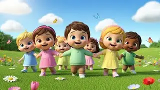 Walking Walking Nursery Rhyme 👣 | Action Songs for Kids | Learn Movements & Fun